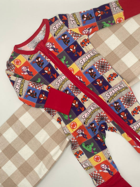 Spiderman Organic Bamboo Growsuit