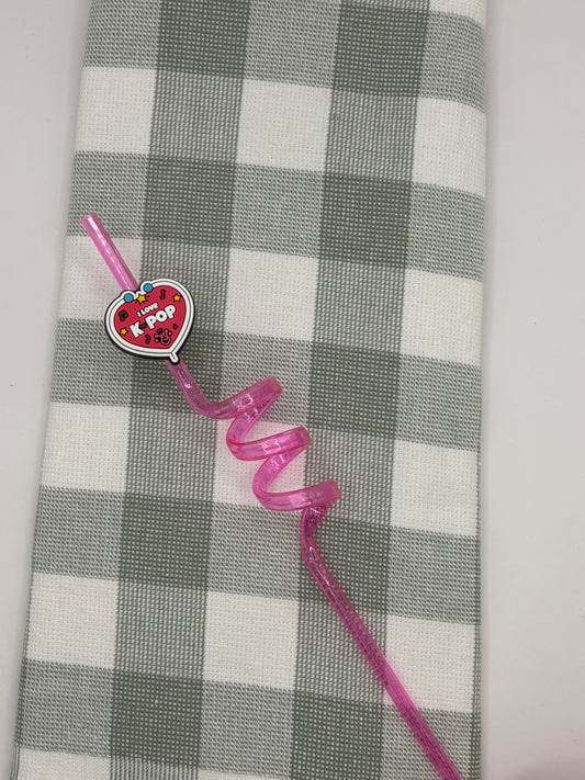 K-Pop Swirly Straw