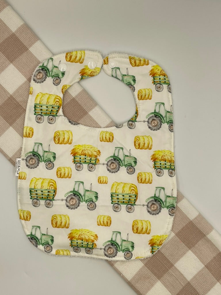 Baby Bib | Tractors