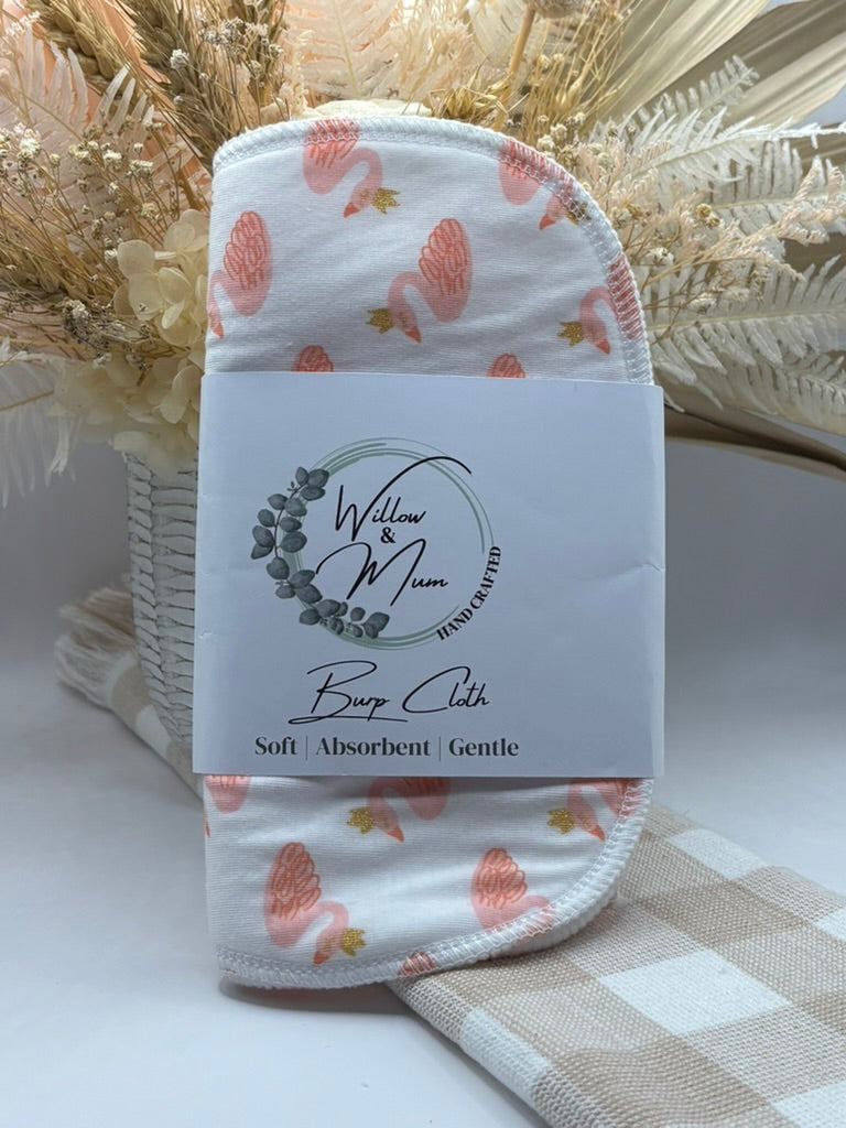 Baby Burp Cloth | Swans
