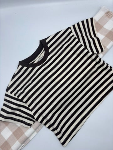 Stripped Tee | Chocolate