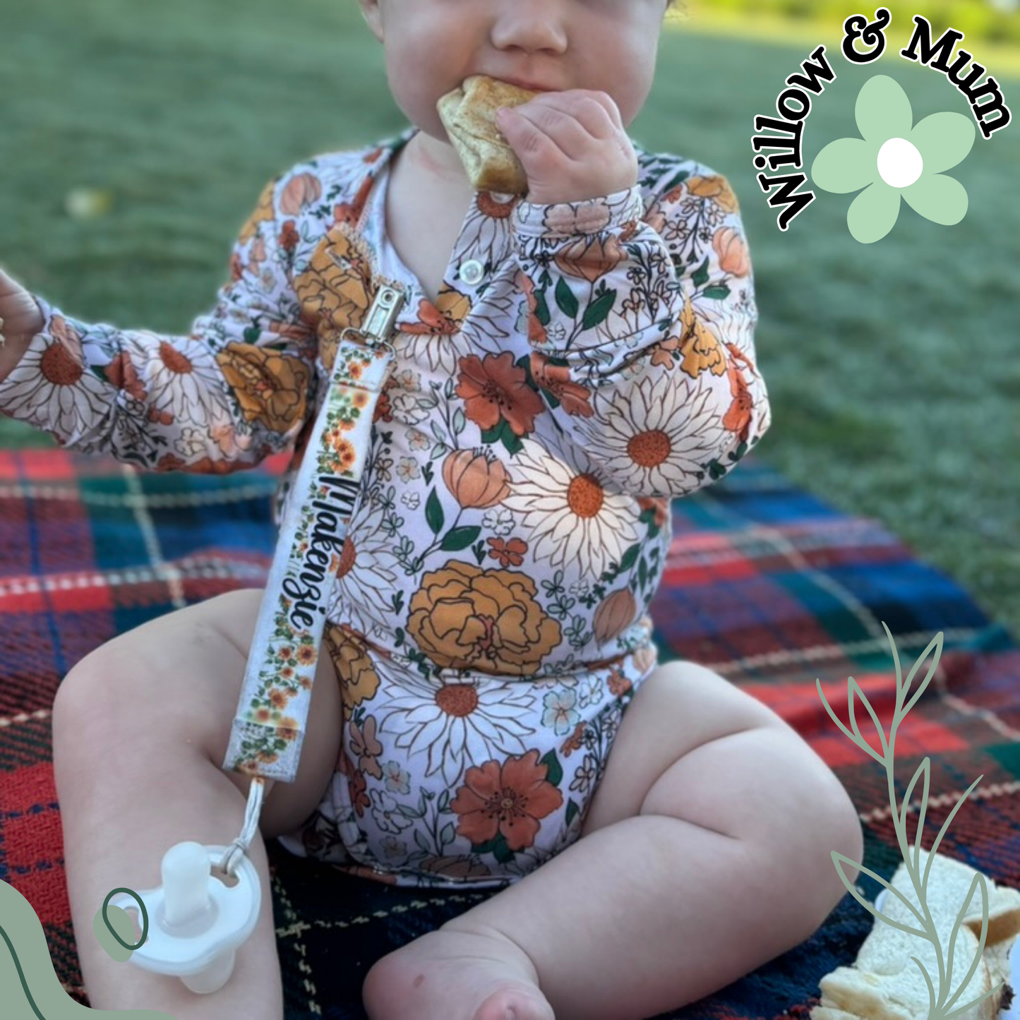 Organic Flower Bodysuit | Baby