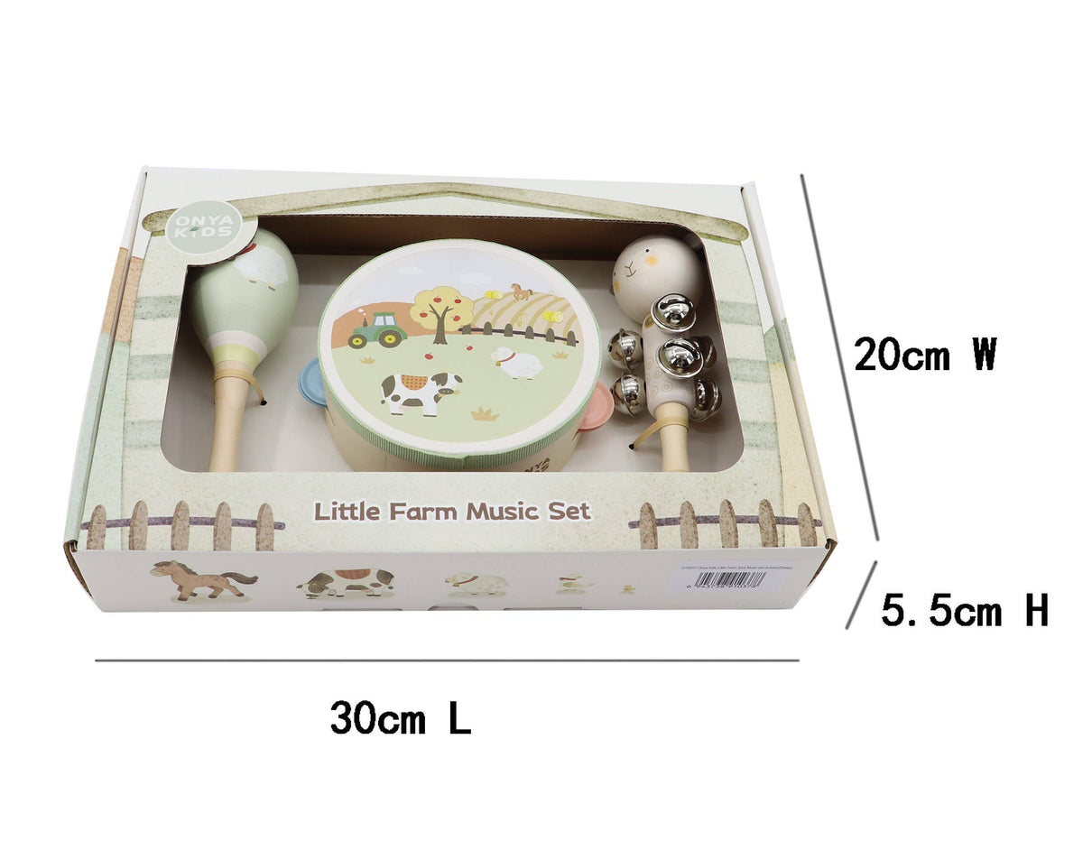 Onya Kids 3pcs Farm Music Set-Autumn (Sheep)