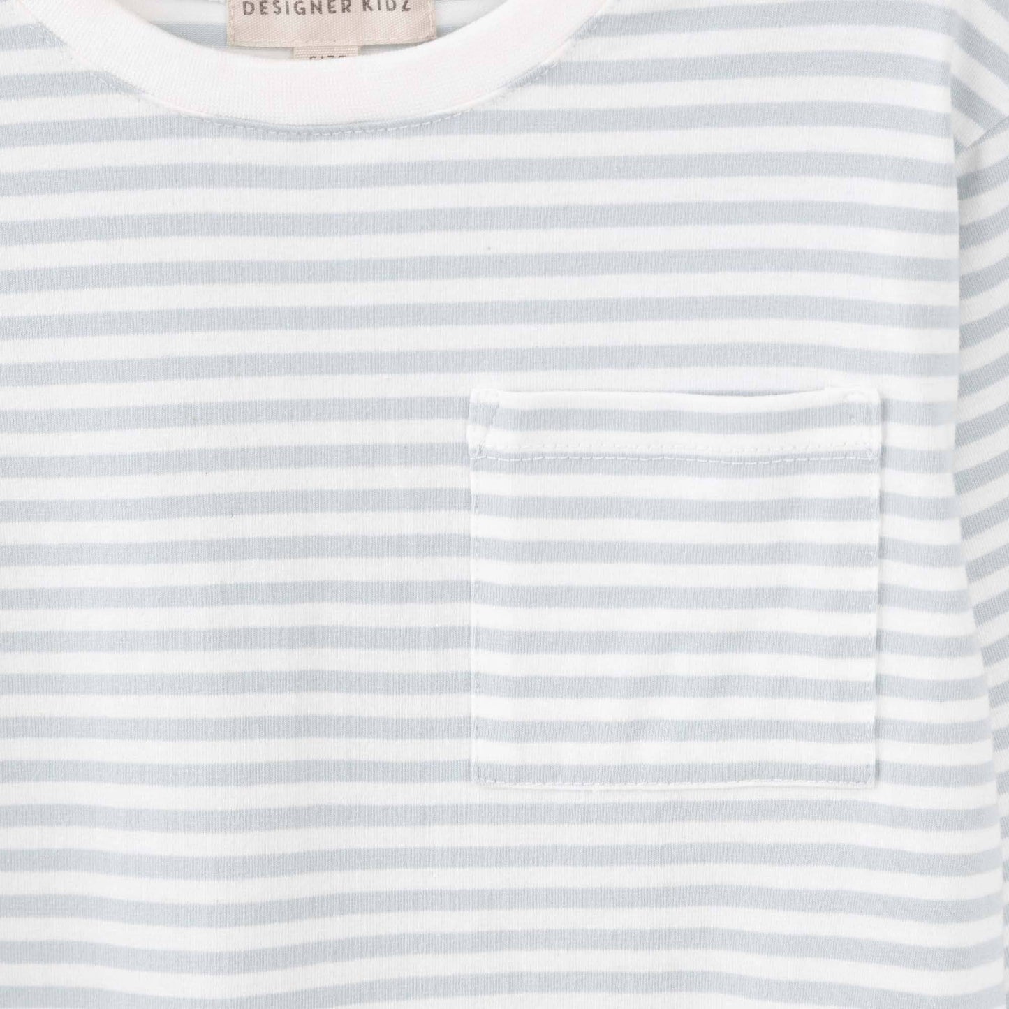 Harvey L/S Stripe T-Shirt - Ice Blue