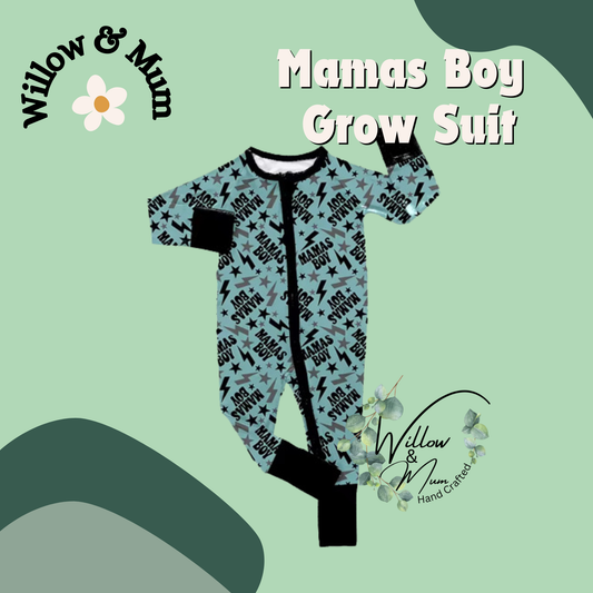 Organic Mamas Boy Growsuit  | Baby