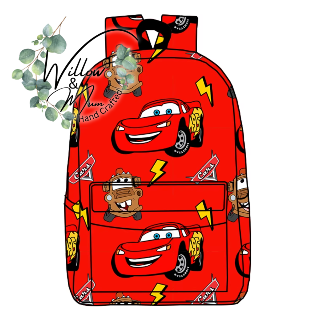 PRE ORDER School Bag | Red Cars