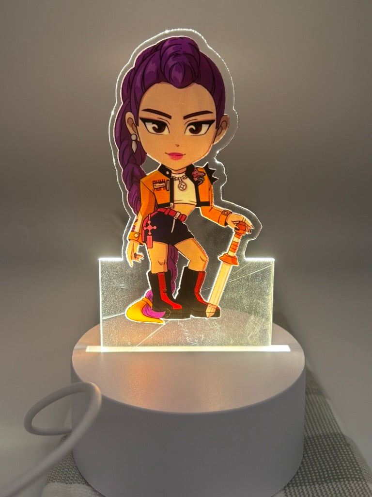 Kpop Acrylic Night Light Rumi