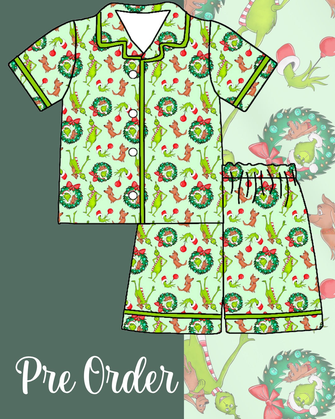 PRE ORDER Organic 2pcs Set | Tha Grinch