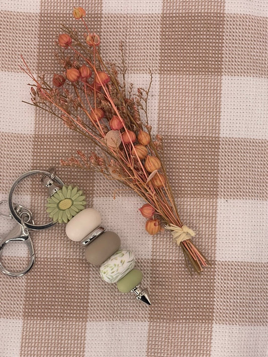 Keychains | Green Flower