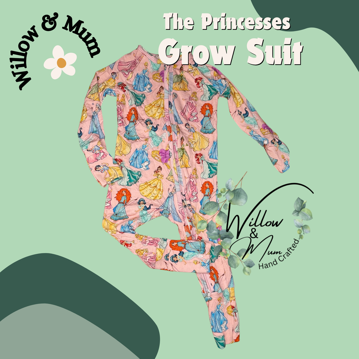 Organic Growsuit  | Baby | The Princesses