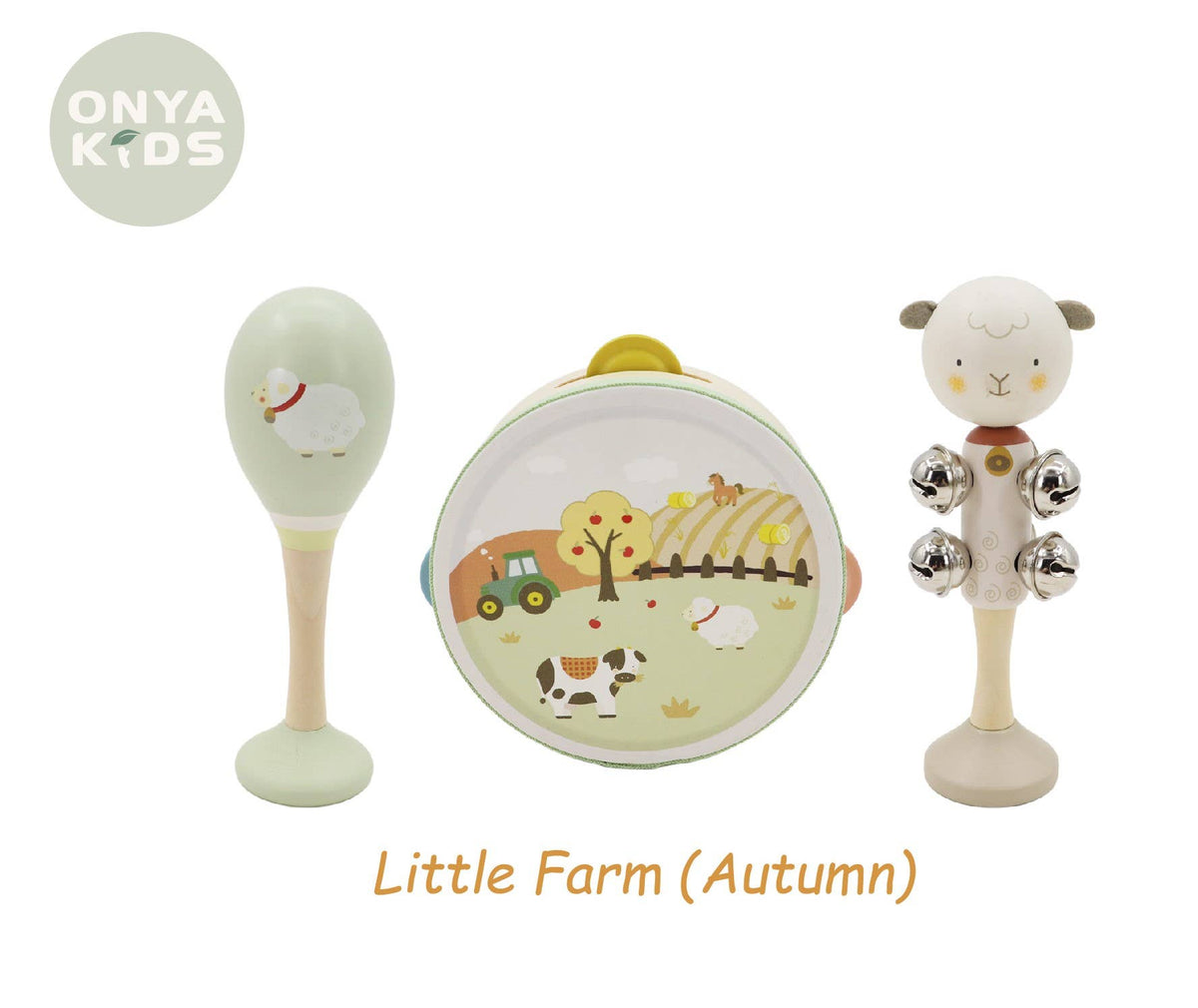 Onya Kids 3pcs Farm Music Set-Autumn (Sheep)