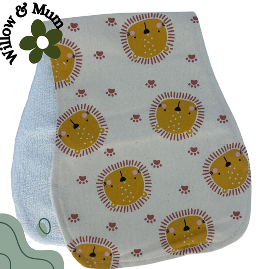 Baby Burp Cloth | Lion