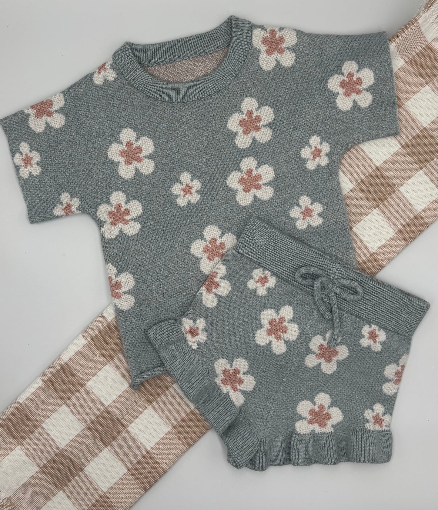 Daisy Knit Blue 2pcs | Size 1