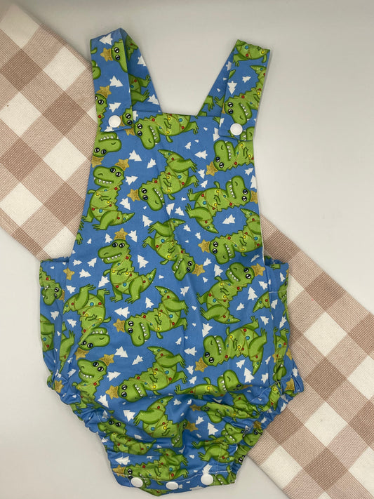 T-Rex Christmas Romper