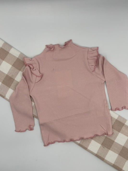 Sarah Frilled shirt | Pink