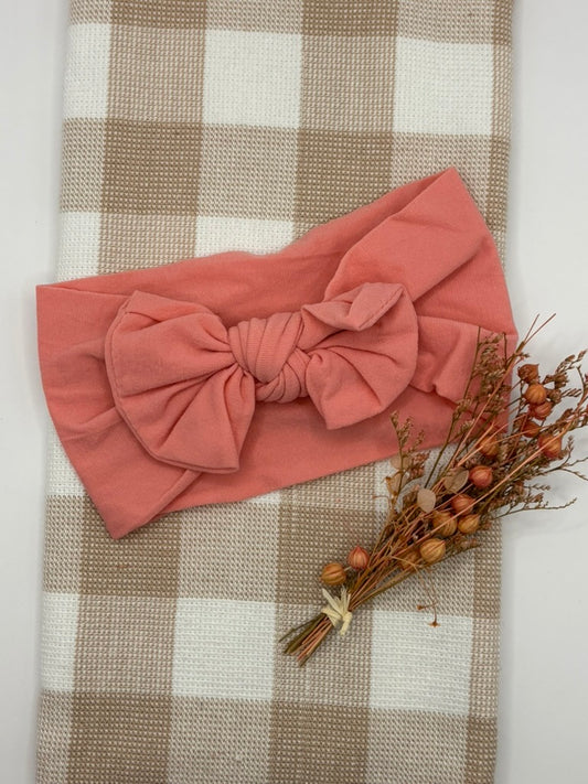 Baby | Hair Bow | Peach