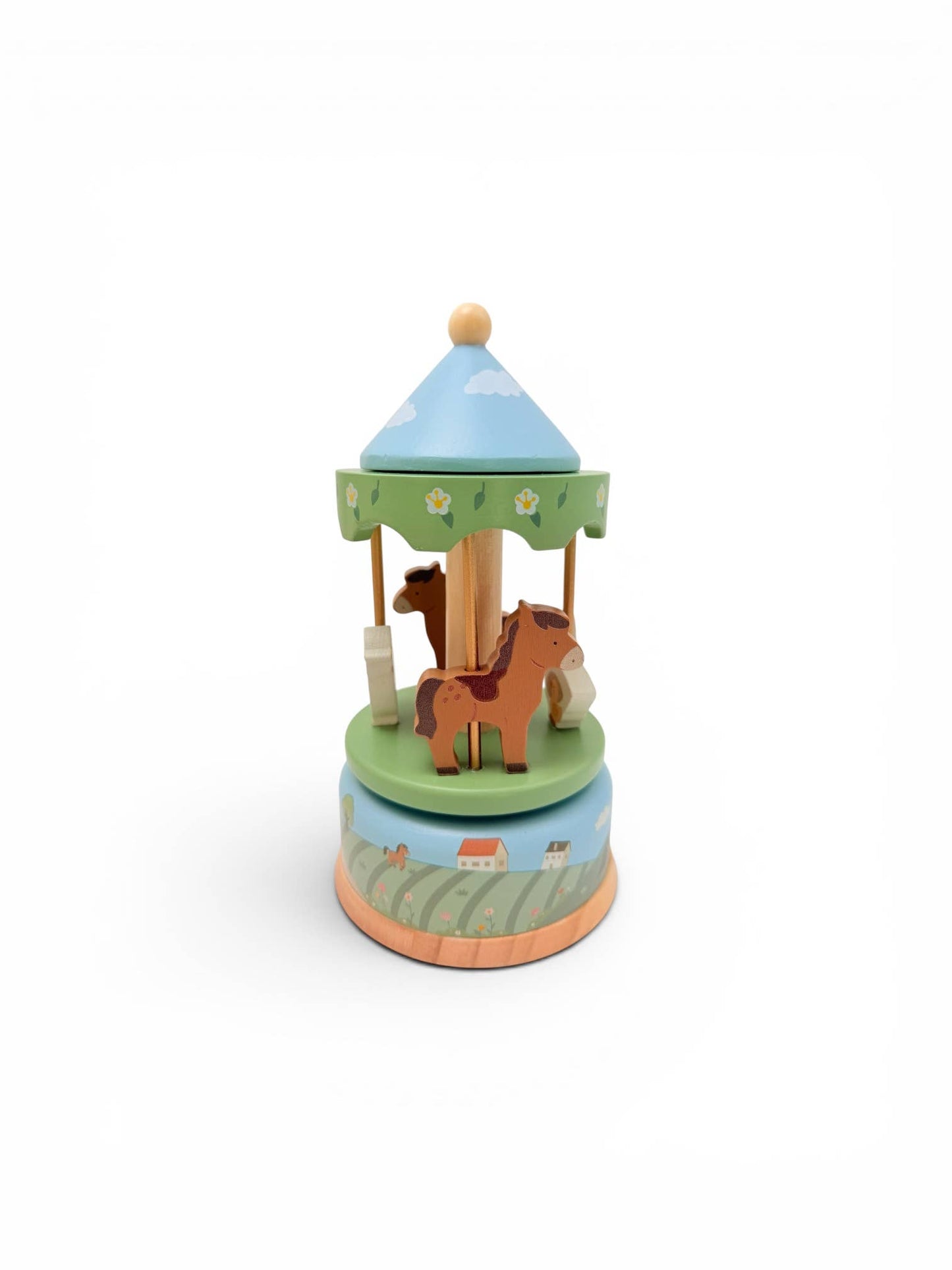 Onya Kids Wooden Farm Carousel Music Box
