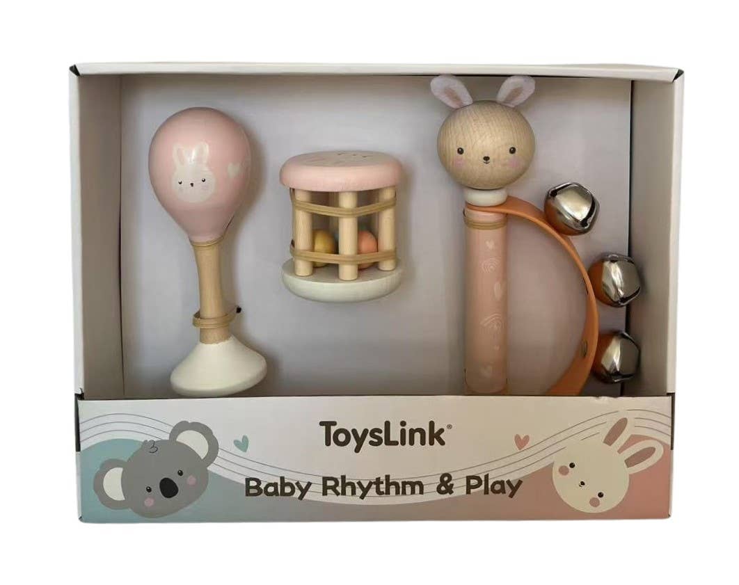 Toyslink Wooden Baby Musical Set-Bunny