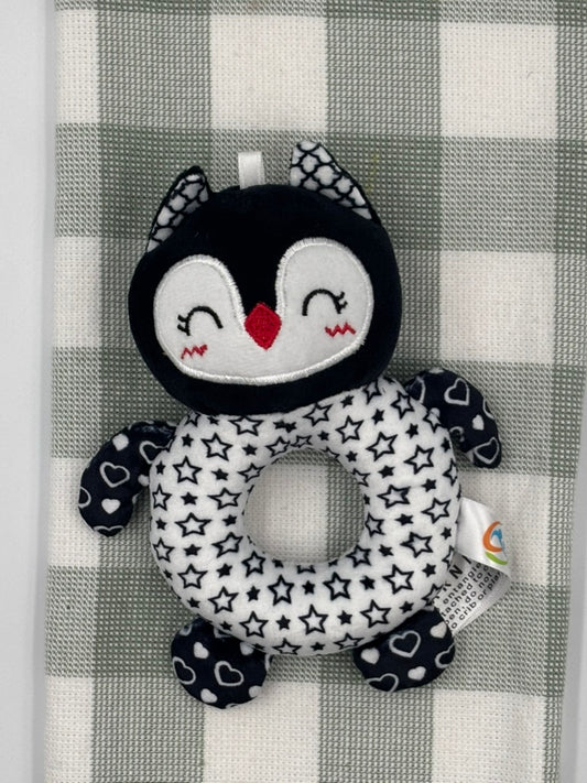 Black & White Rattle| Owl