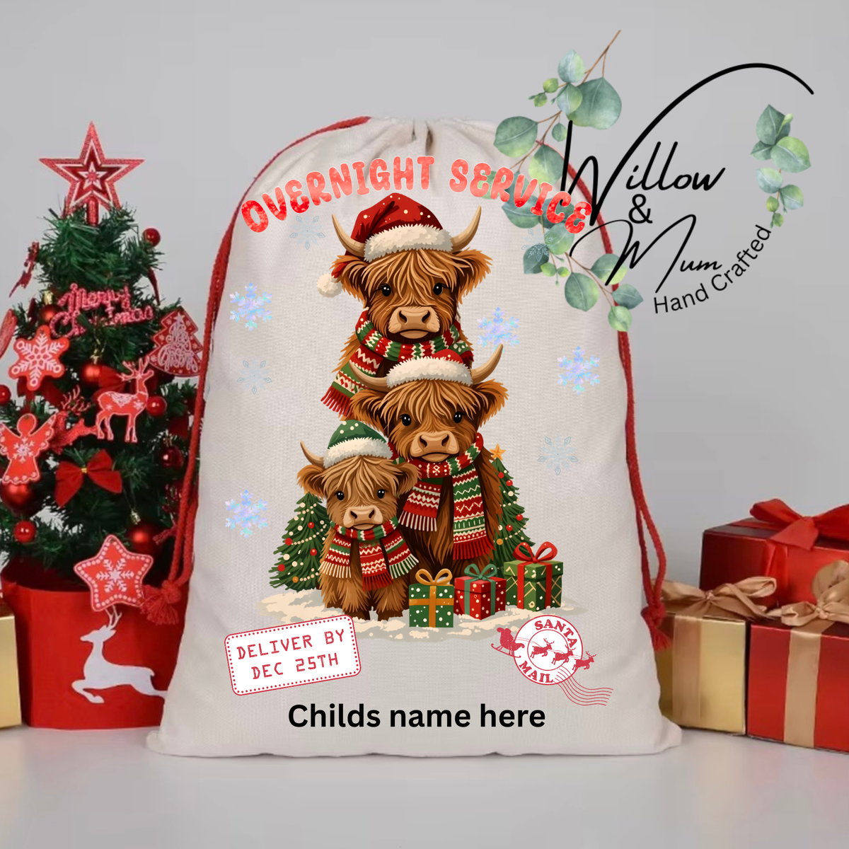 Santa Sack Cows