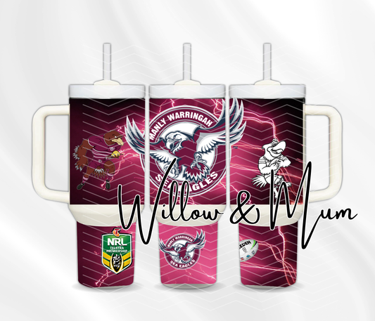 40oz Tumbler | NRL | Sea Eagles
