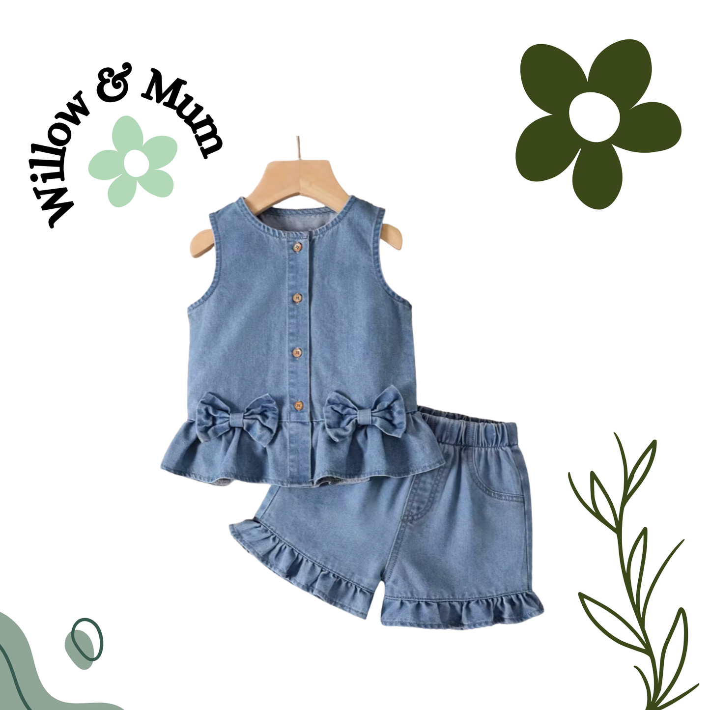 Arabelle 2pcs Denim Set