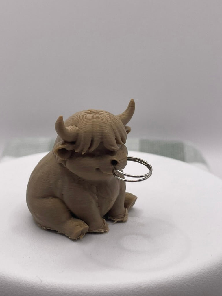 3D printed Cow Keychain