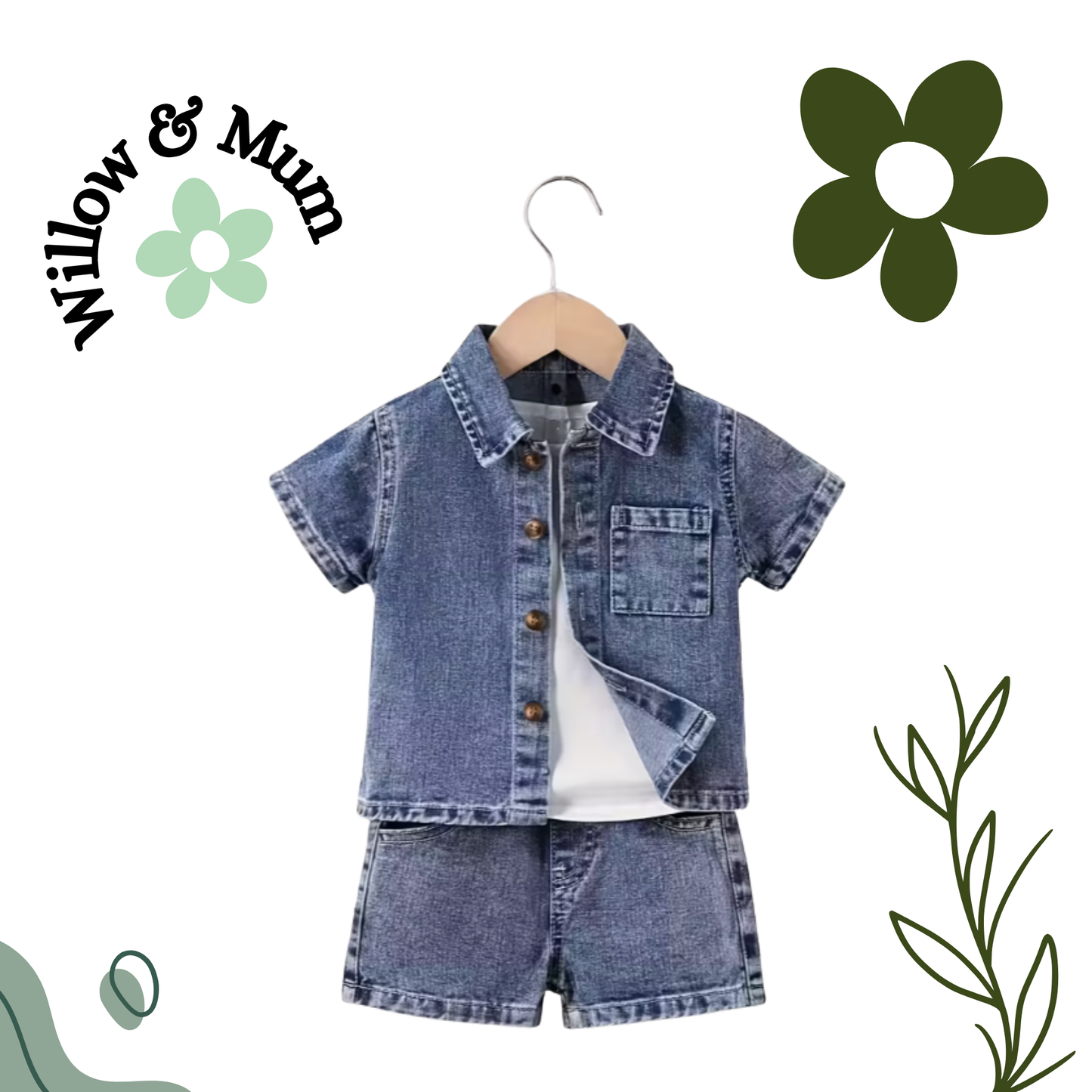 Adam 2pc denim set