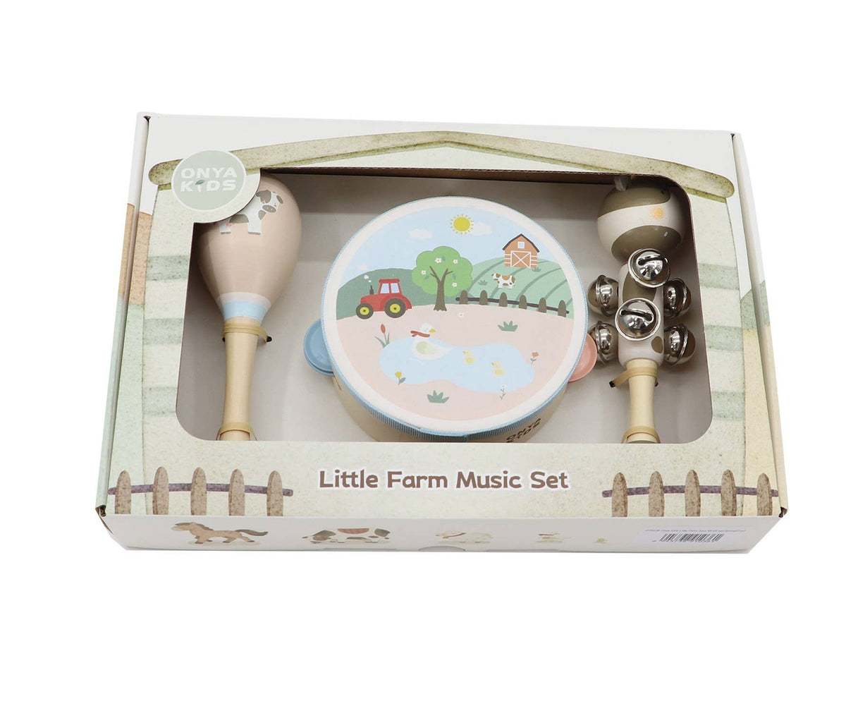 Onya Kids 3pcs Farm Music Set-Spring (Cow)
