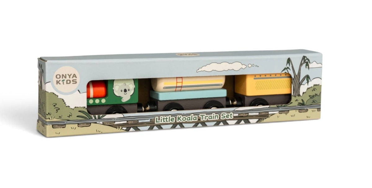 Toyslink Wooden Magnetic Train Set