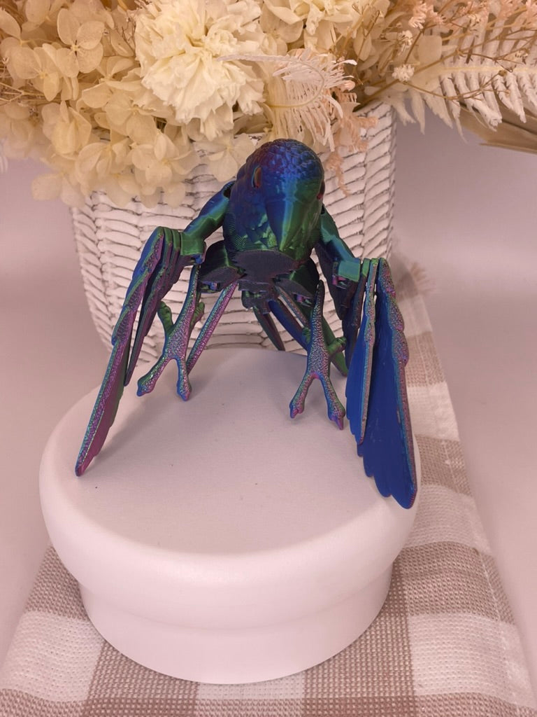 3D Printed | Parrot | Blue Green