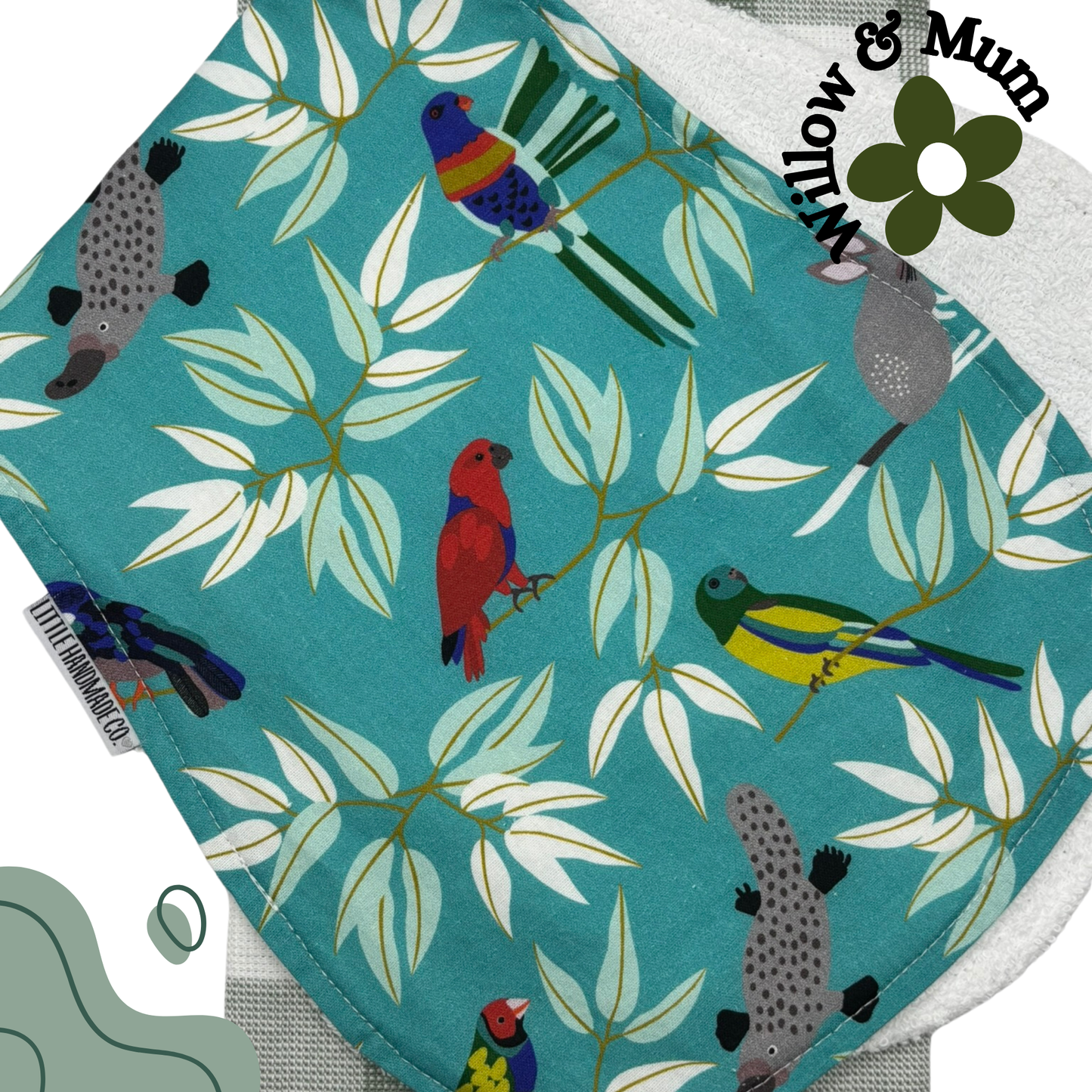 Baby Burp Cloth | Aussie Birds