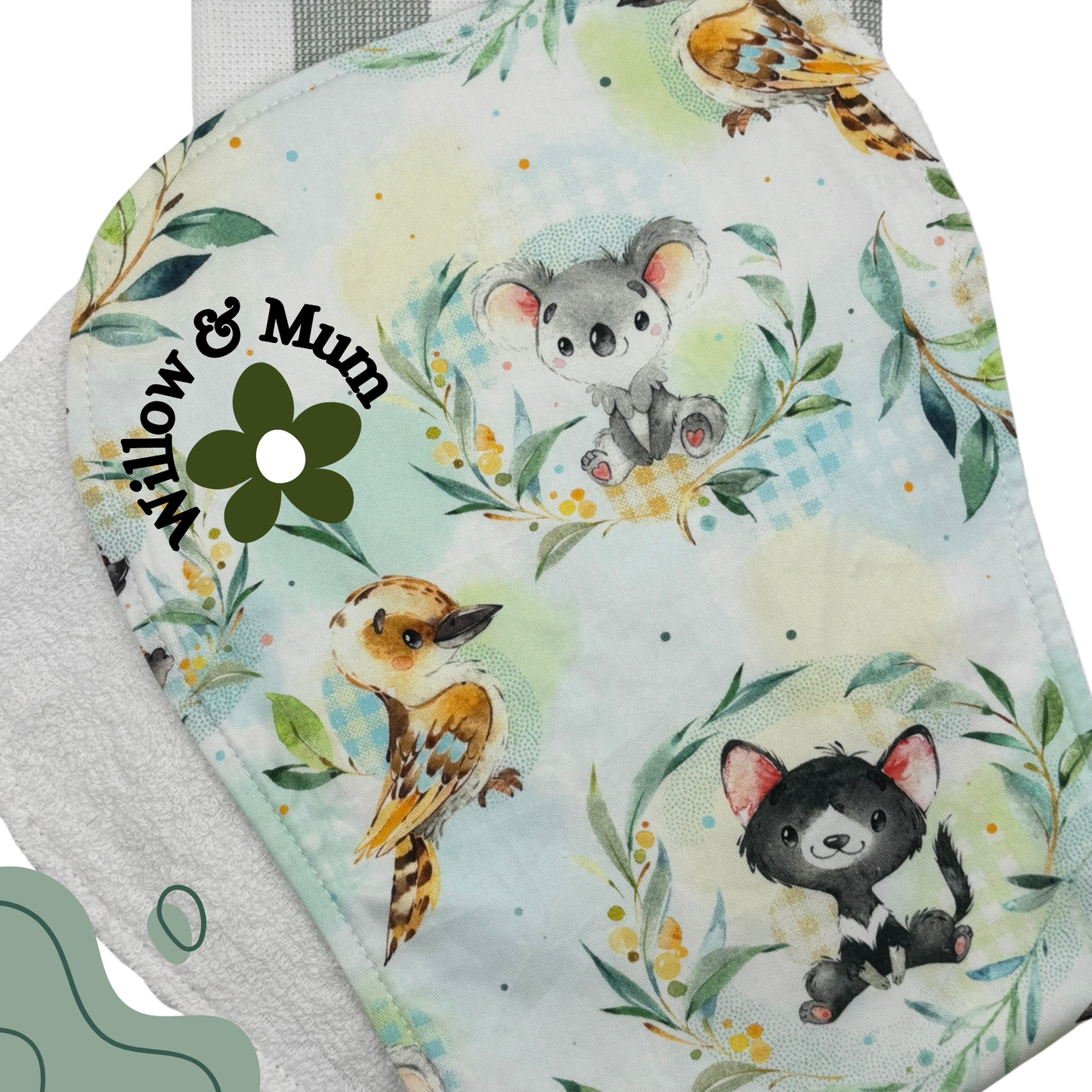 Baby Burp Cloth | Aussie Animals