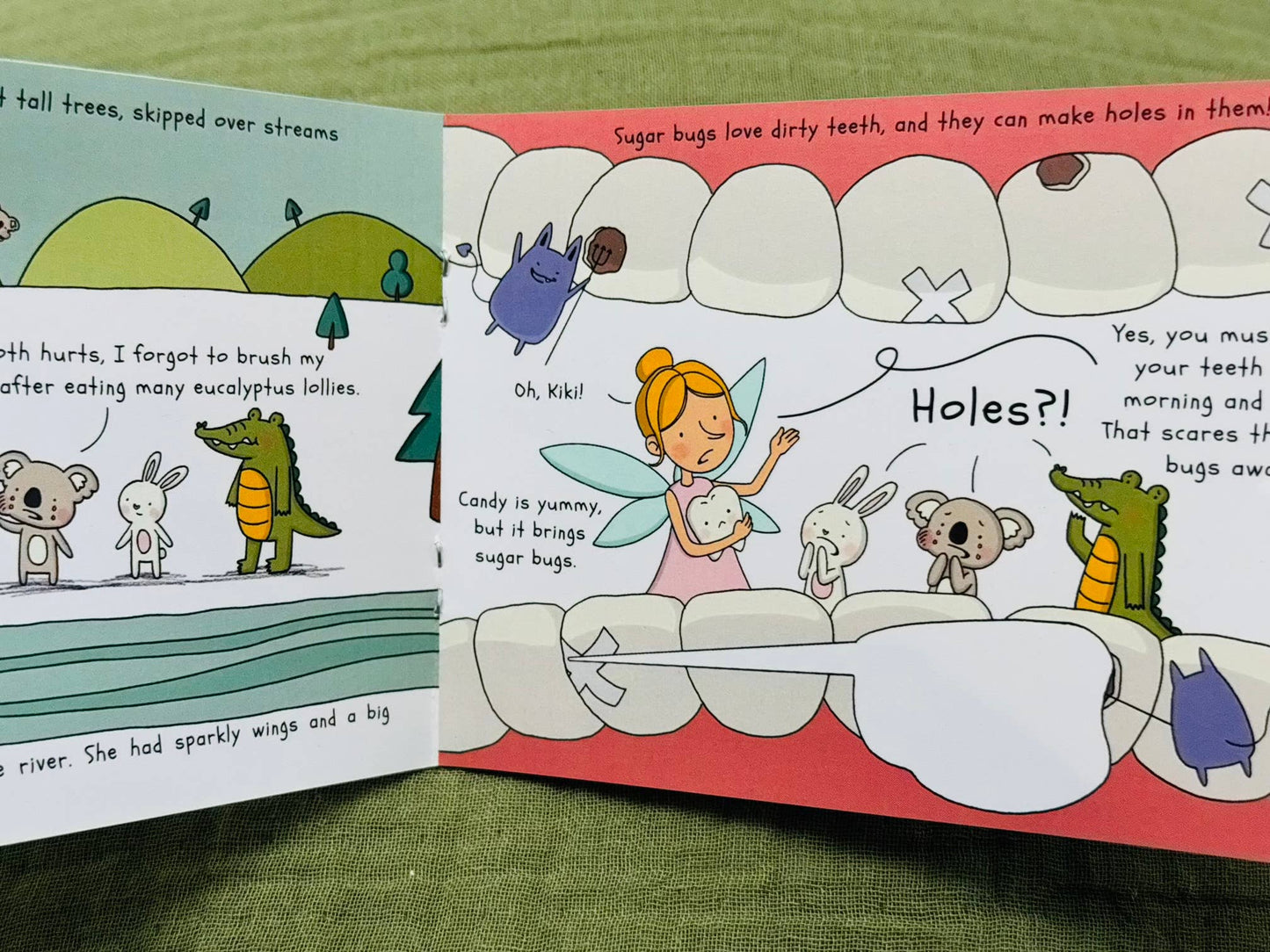Wooden Happy Teeth Duo with Story Book-Crocodile