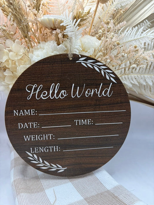 Baby Plaque | Hello World Pooh