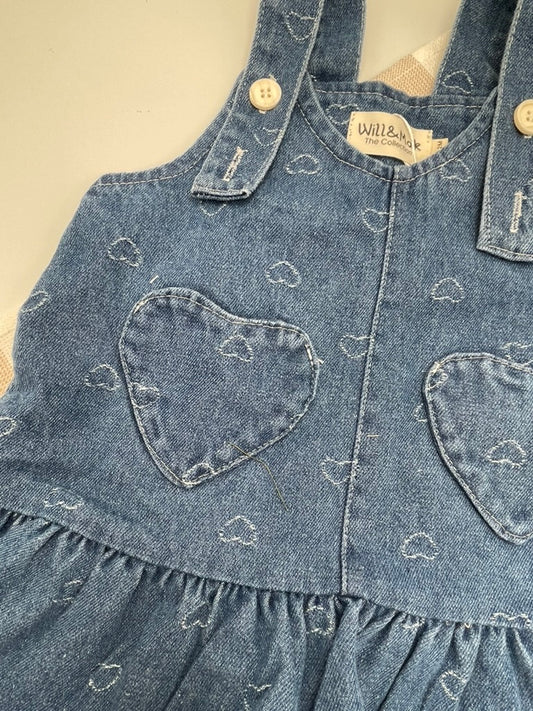 Denim Love Heart Dress