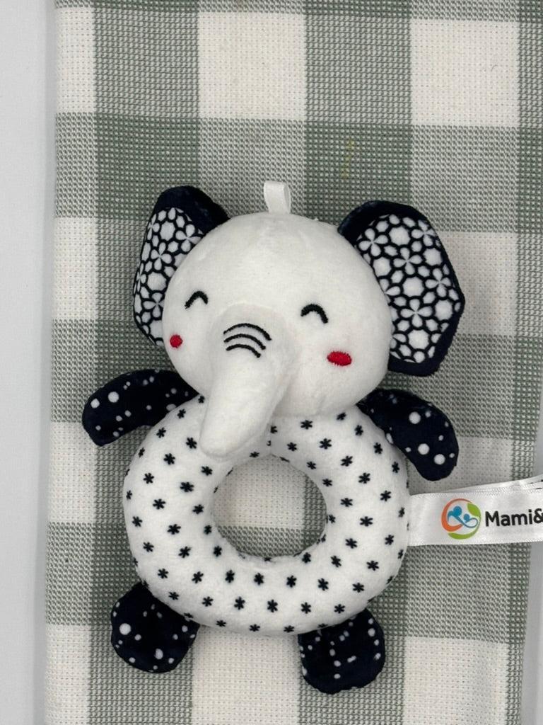 Black & White Rattle| Elephant
