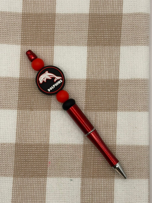 Beaded Pen | NRL | Dolphins