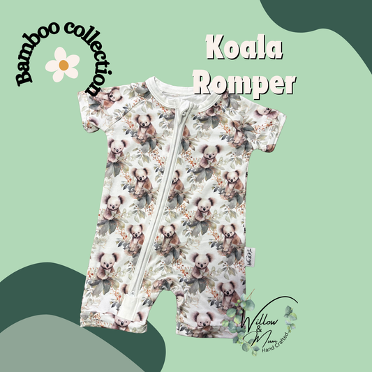 Organic W&M Koala Romper  | Baby