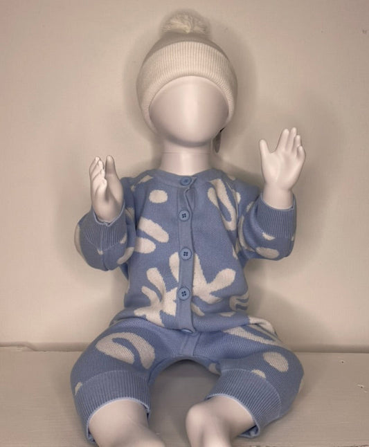 Blue Groove Knit Growsuit
