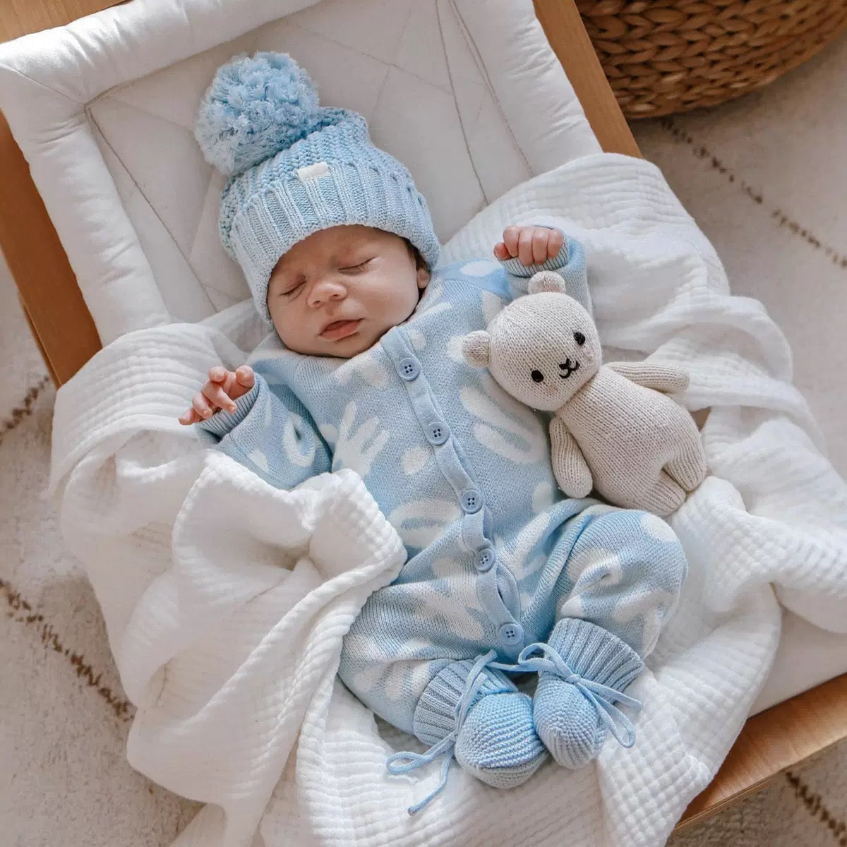 Blue Groove Knit Growsuit