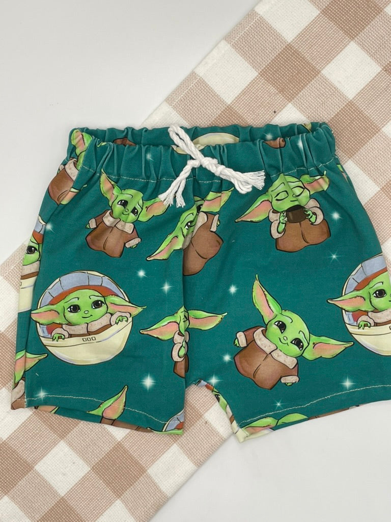 Handmade Shorts | Baby Yoda