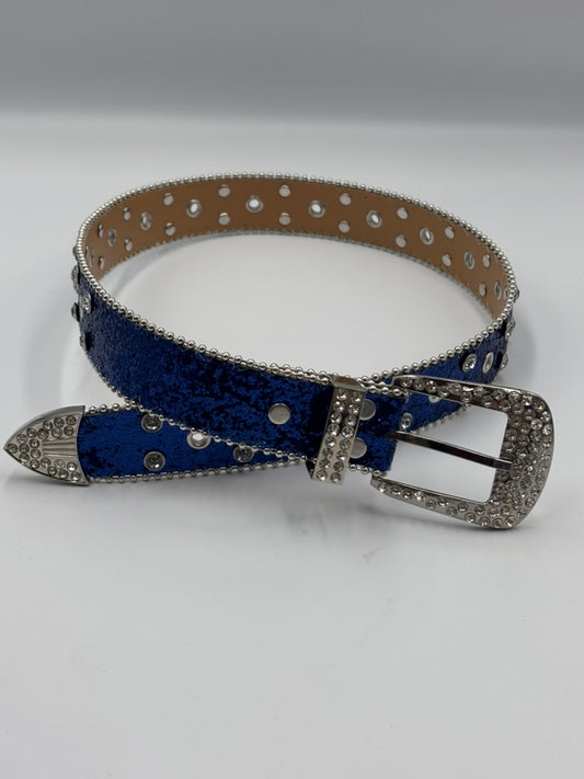 Rhinestone Belt | Blue