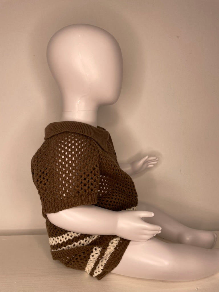 Chunk Knit 2pcs Summer Set | Chocolate