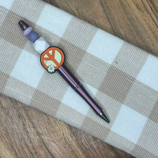 Beaded Pen | Purple
