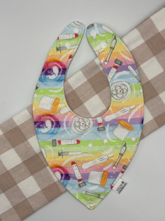 Baby Bib IVF Rainbow