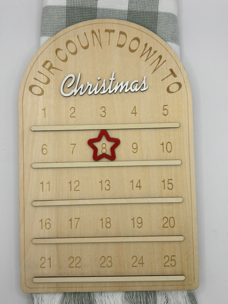 Christmas Count Down Board