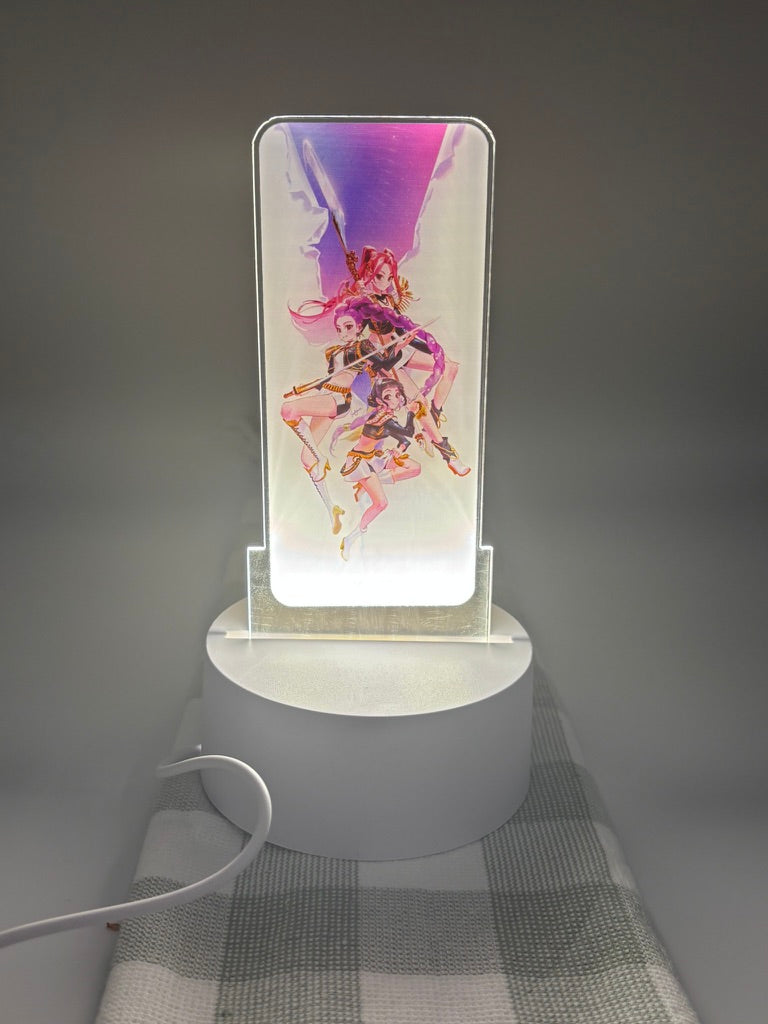 Kpop Acrylic Night Light Girls