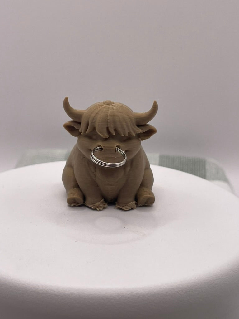 3D printed Cow Keychain