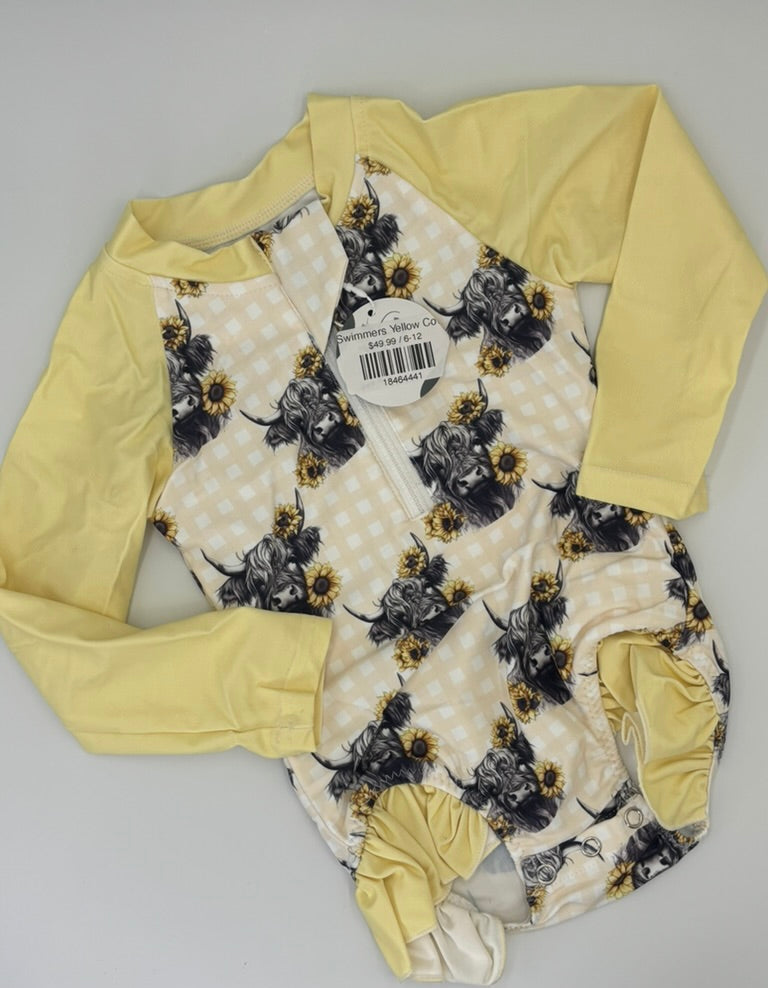 Swimmers Yellow Cows